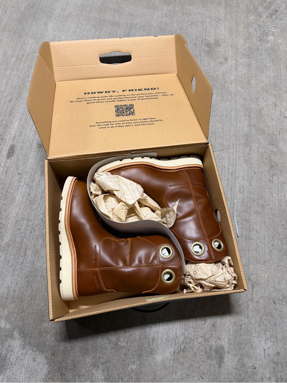 NEW Tecovas "The Knox" Chestnut Brown Leather Pull-On Work Boots with White Sole